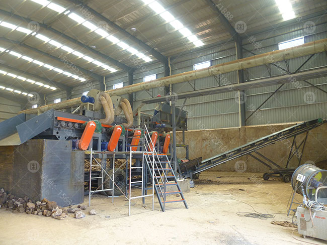 湖南株洲1580泥石分離機(jī)現(xiàn)場(chǎng)
